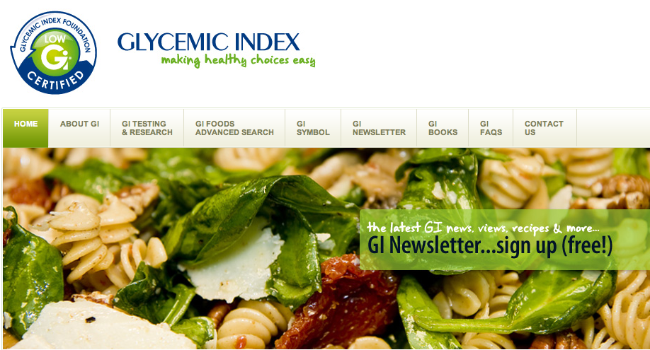 Complete Glycemic Index Table